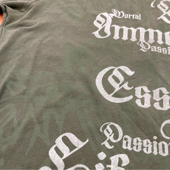 EDWARD DADA Men’s Green Embroidered long Sleeve Graphic Tee T-Shirt Small - Picture 12 of 12